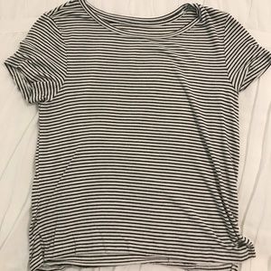 Black and White Pin-stripe Shirt